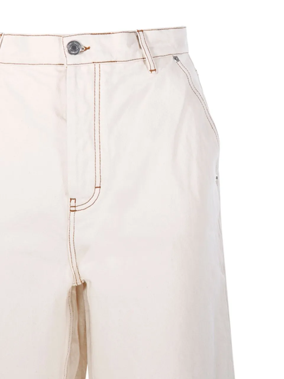Logo Patch Wide Leg Jeans