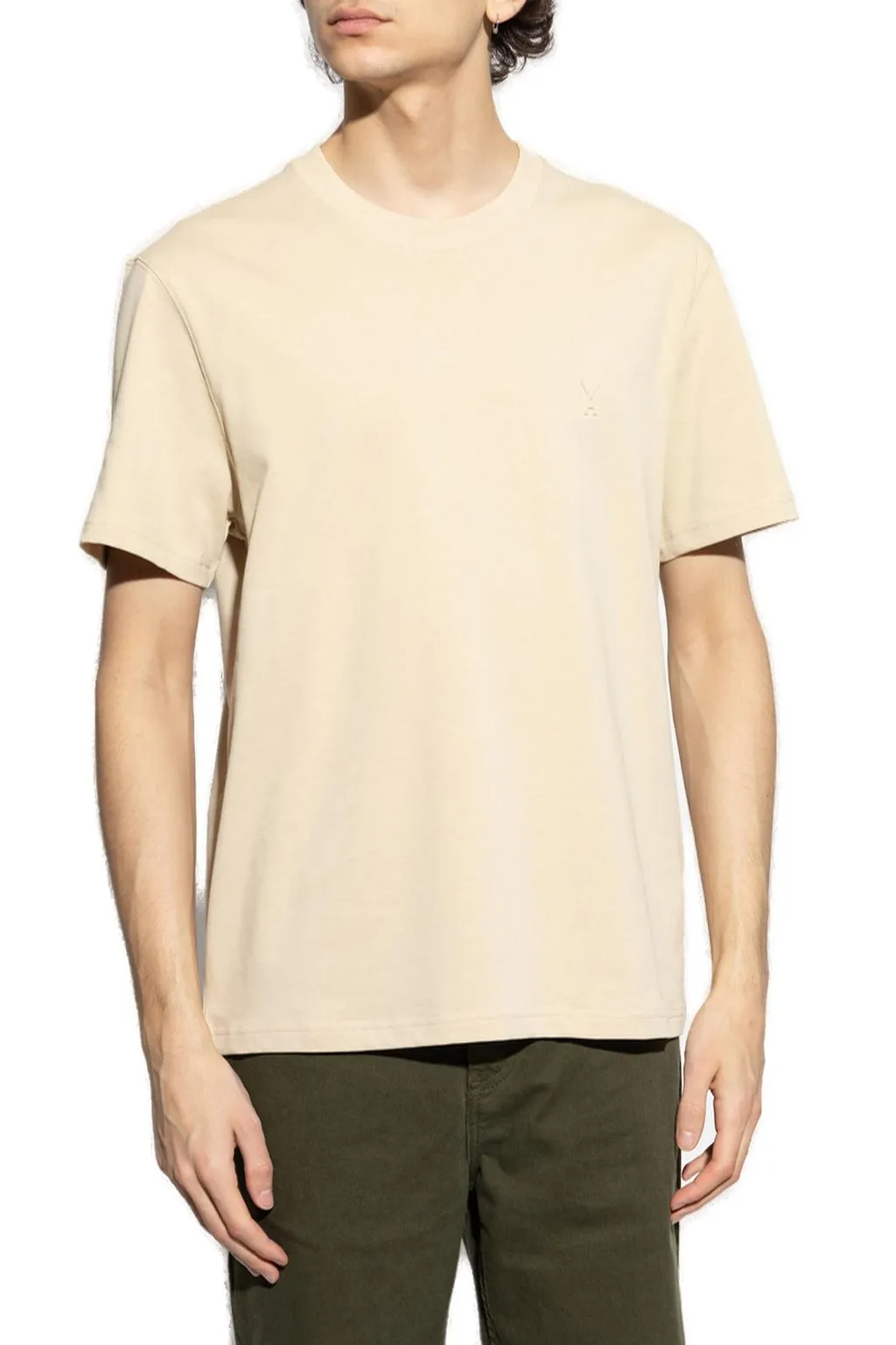 Logo Embossed Crewneck T-Shirt