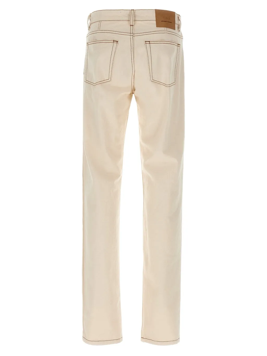 Logo Patch Straight-Leg Jeans