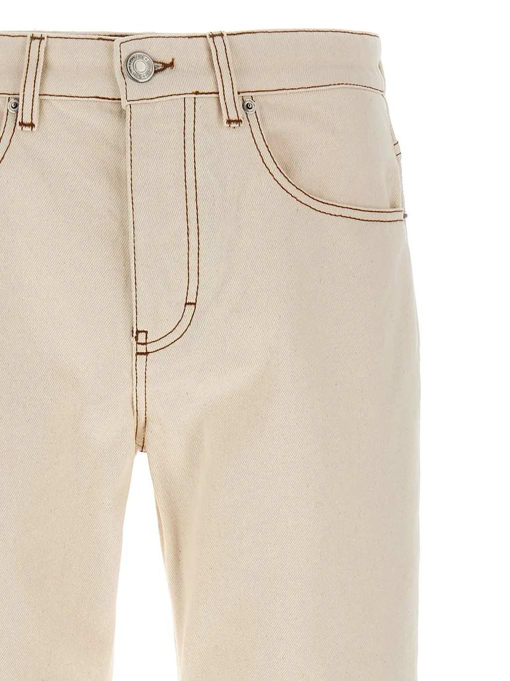 Logo Patch Straight-Leg Jeans