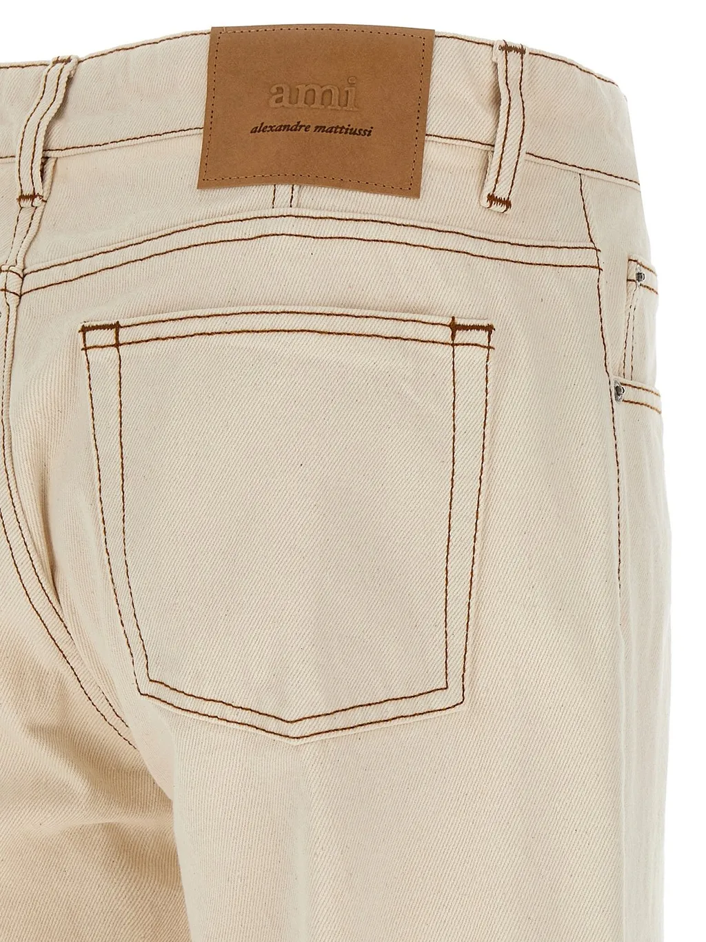 Logo Patch Straight-Leg Jeans