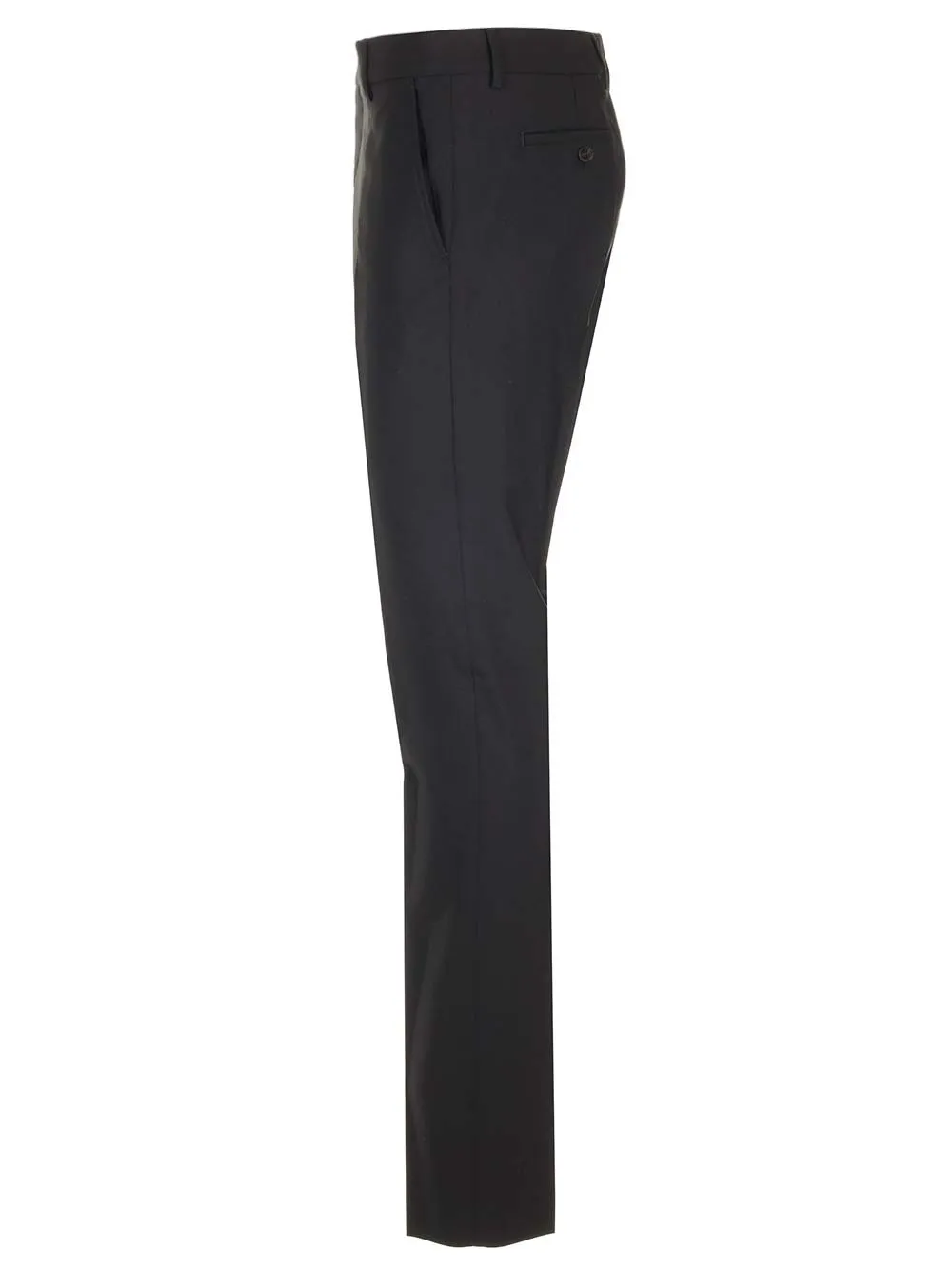 Low-Rise Tapered Leg Trousers