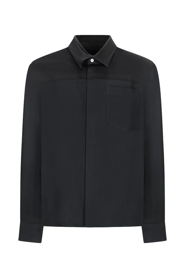 Contrasted Top Long Sleeve Shirt