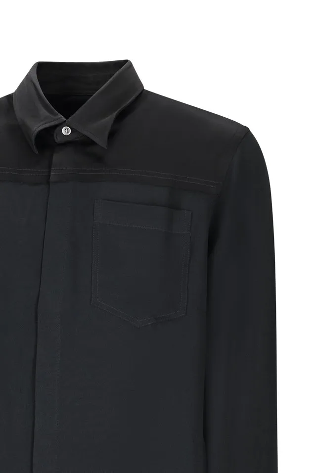 Contrasted Top Long Sleeve Shirt