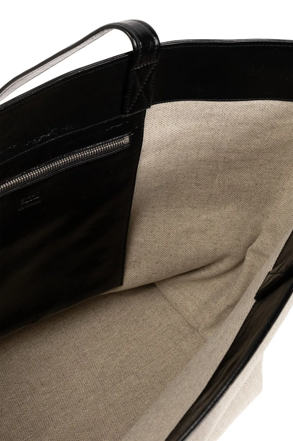 Logo Plaque Open Top Tote Bag