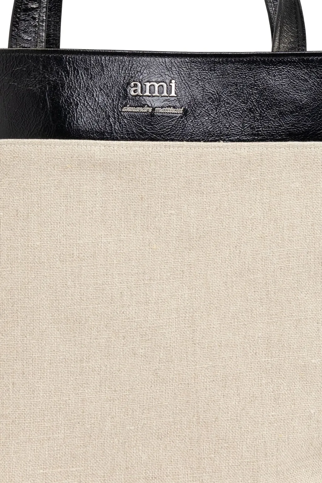 Logo Plaque Open Top Tote Bag