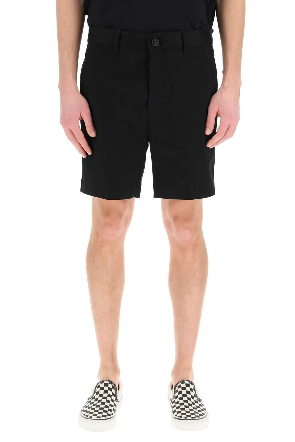 Button Detailed Bermuda Shorts