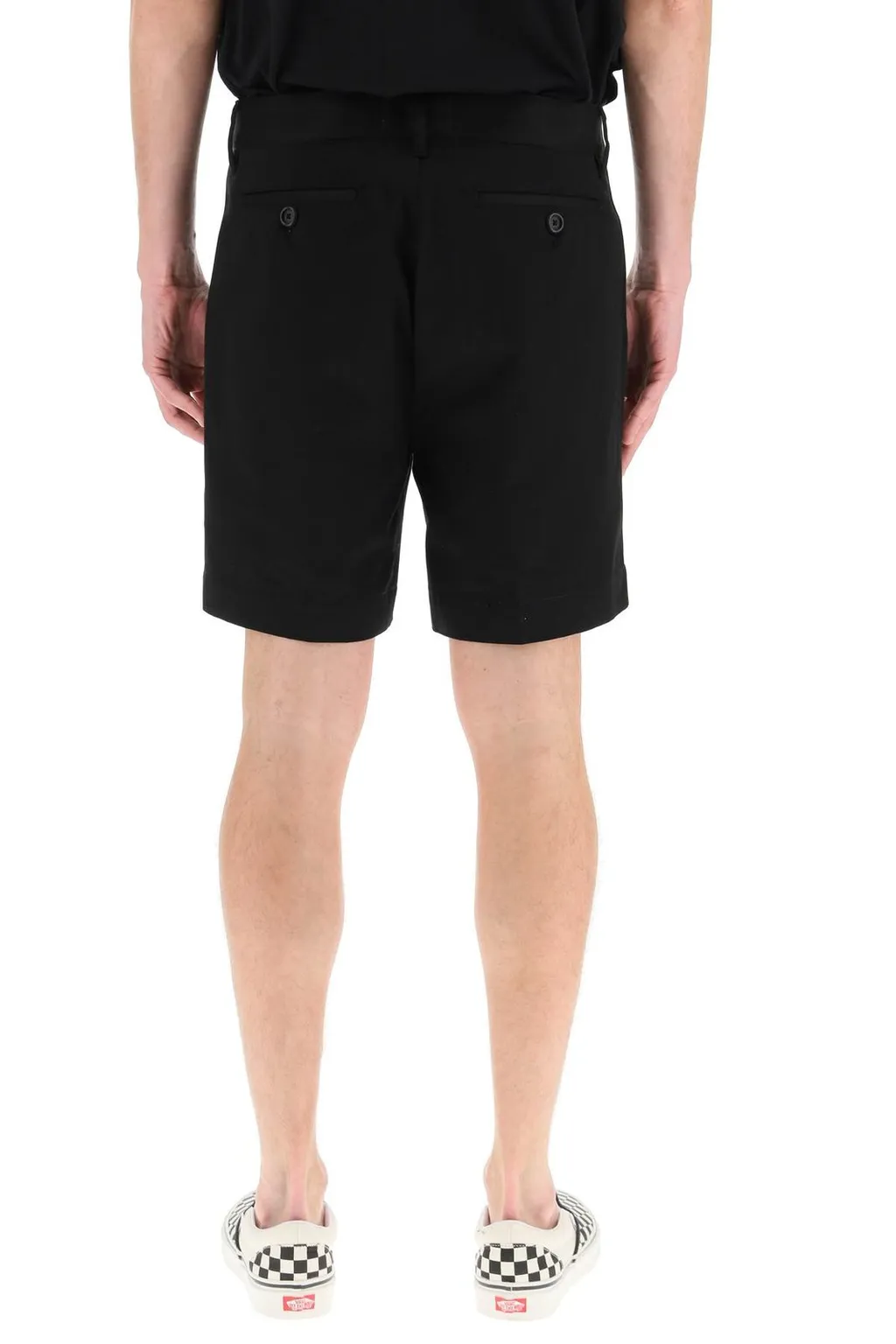 Button Detailed Bermuda Shorts