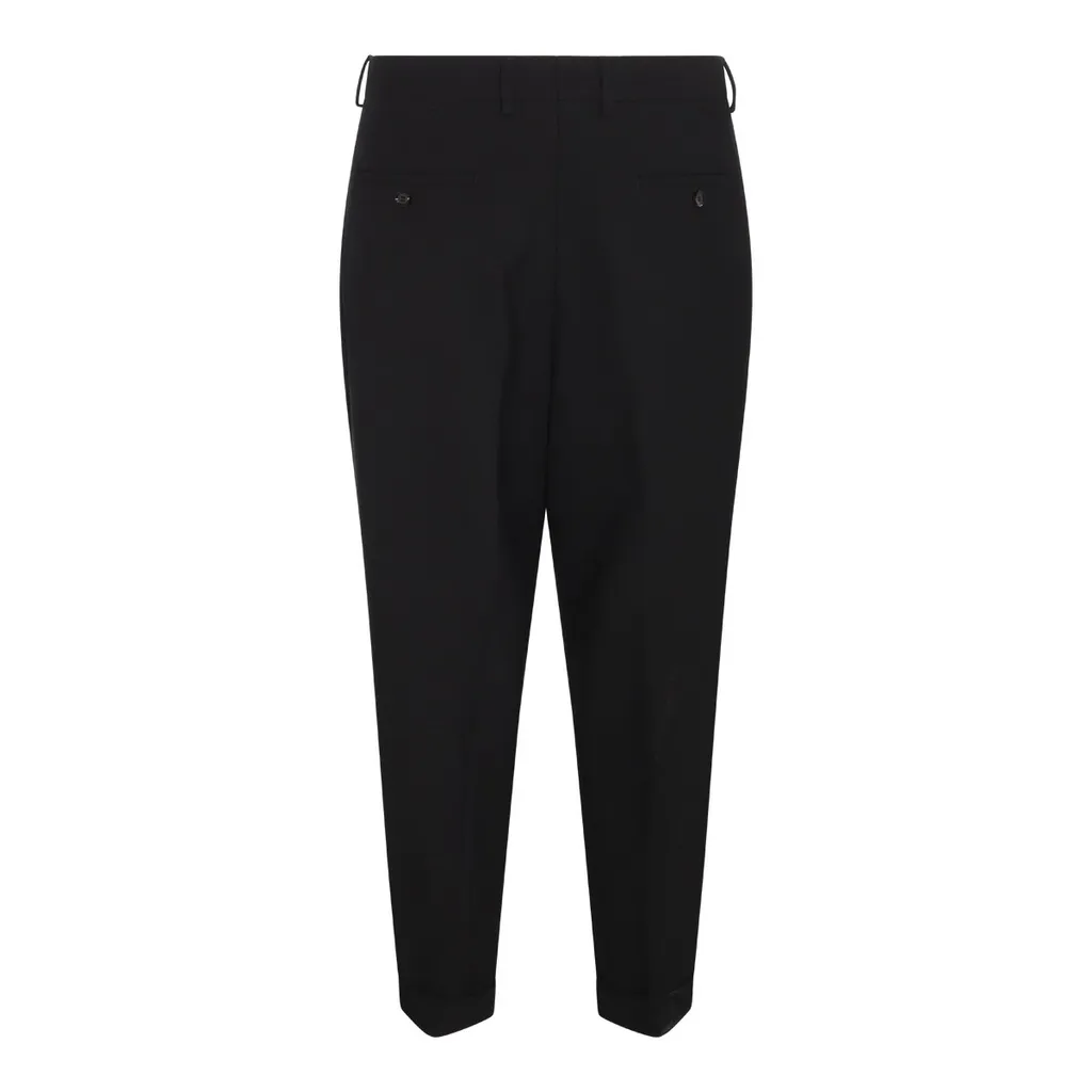 Pressed Crease Cropped Trousers