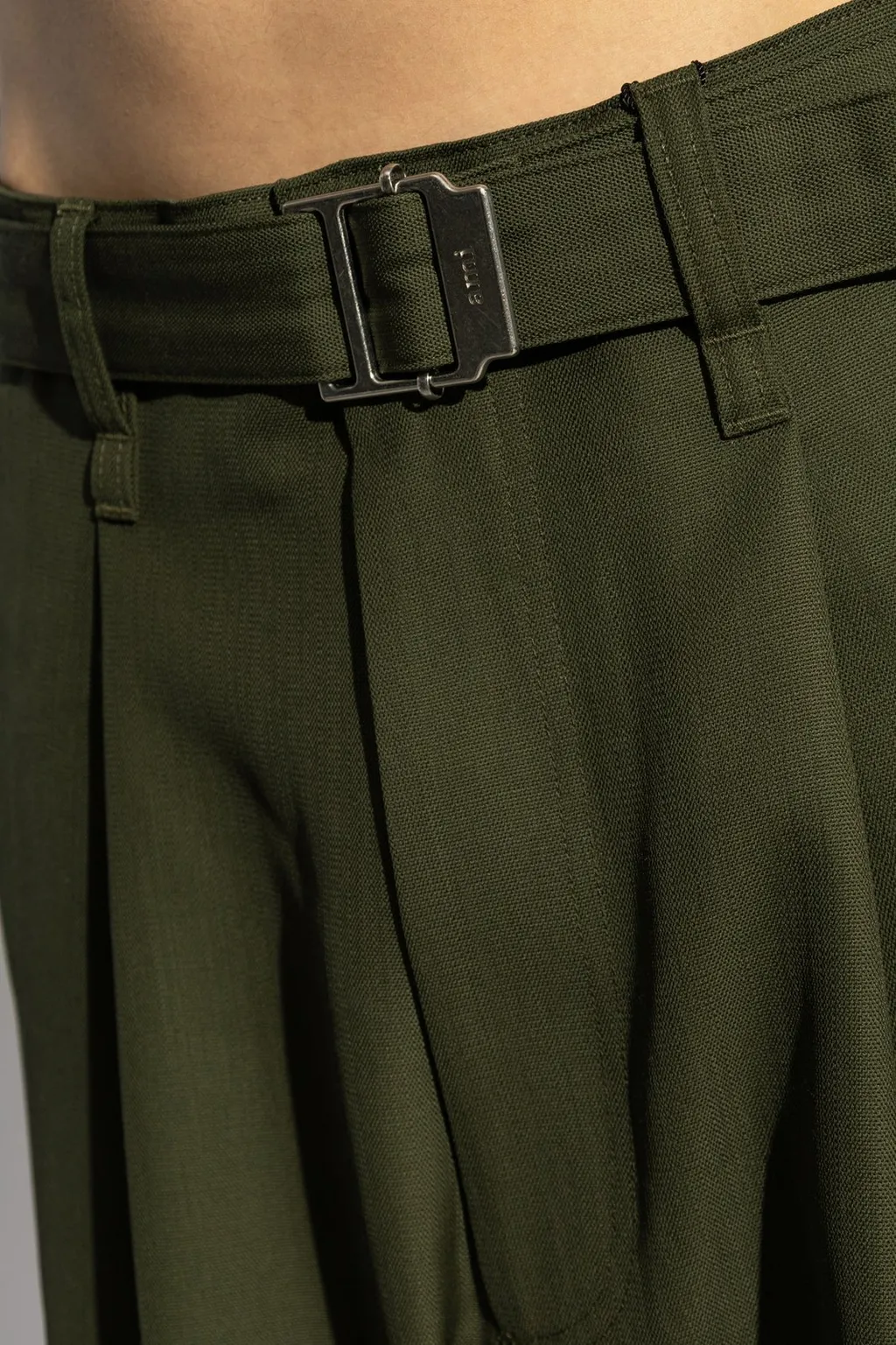 Belted Loose-Fit Trousers