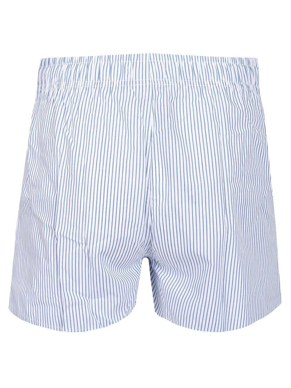 Logo Embroidered Striped Boxer