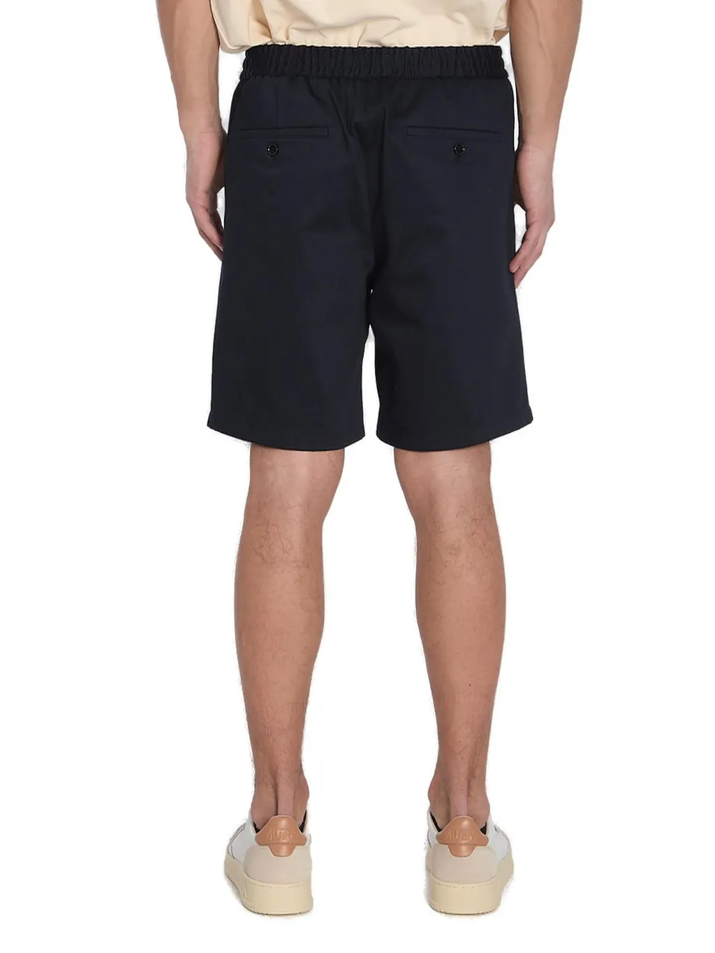 Elastic Waist Bermuda Shorts
