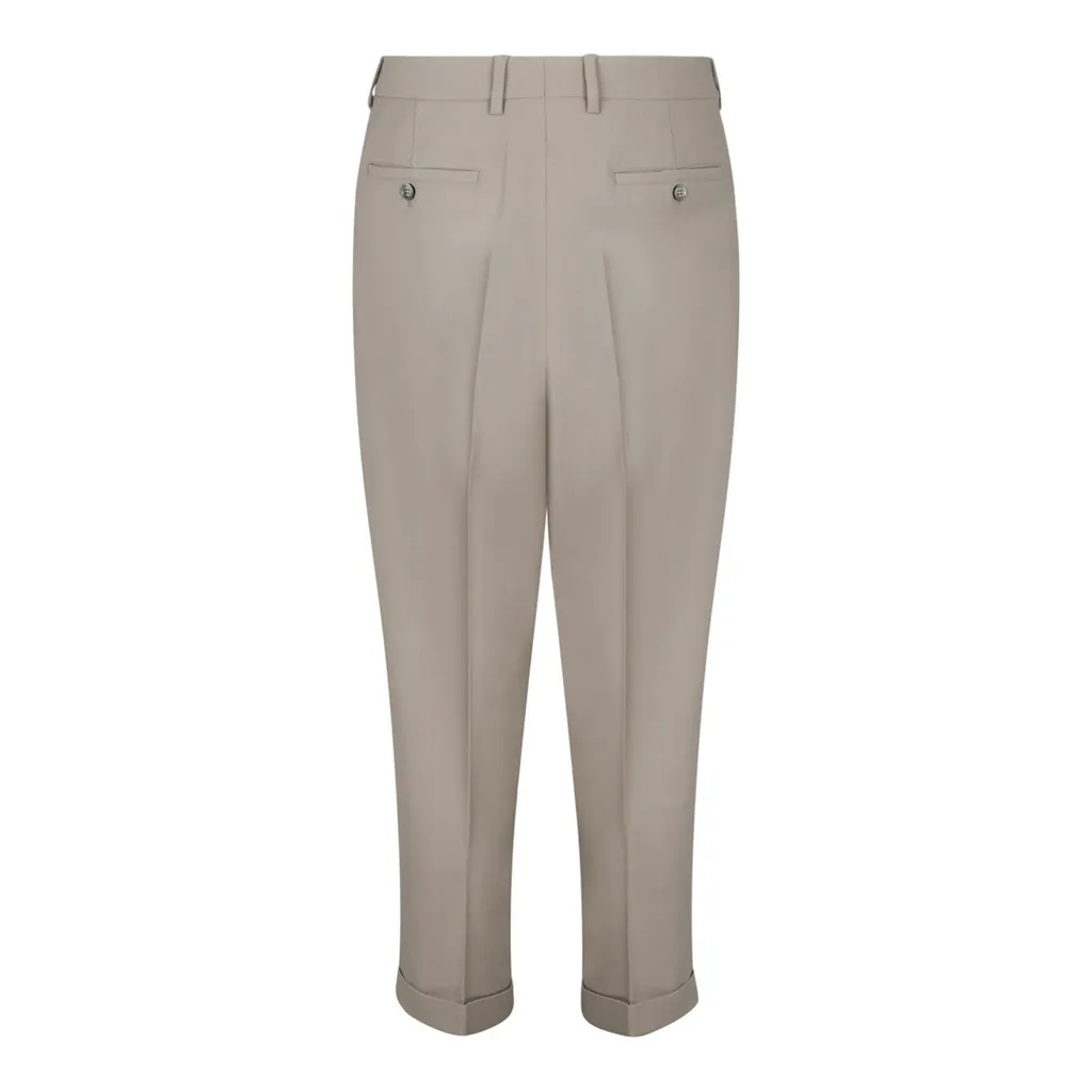 Pleat Detailed Tapered Trousers