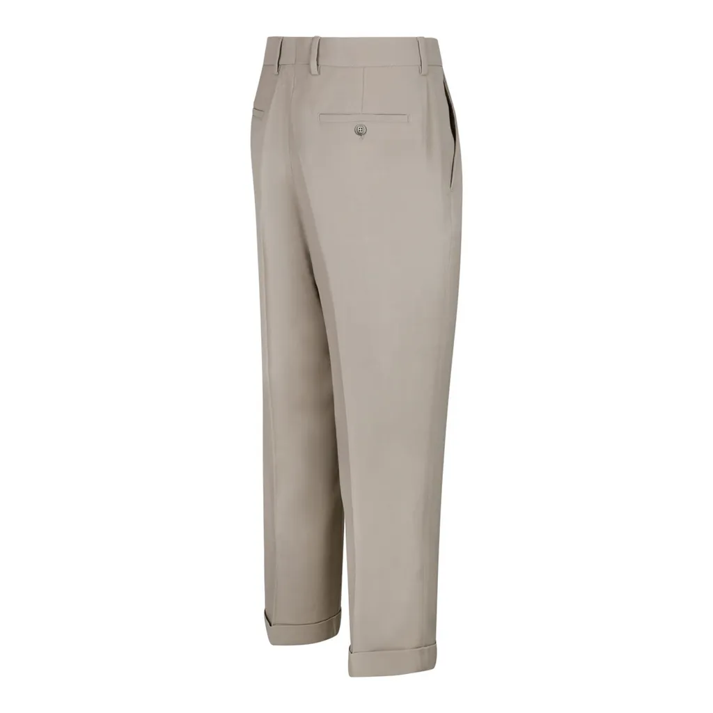 Pleat Detailed Tapered Trousers