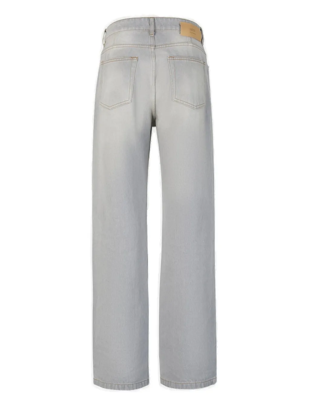 Logo Patch Straight-Leg Jeans