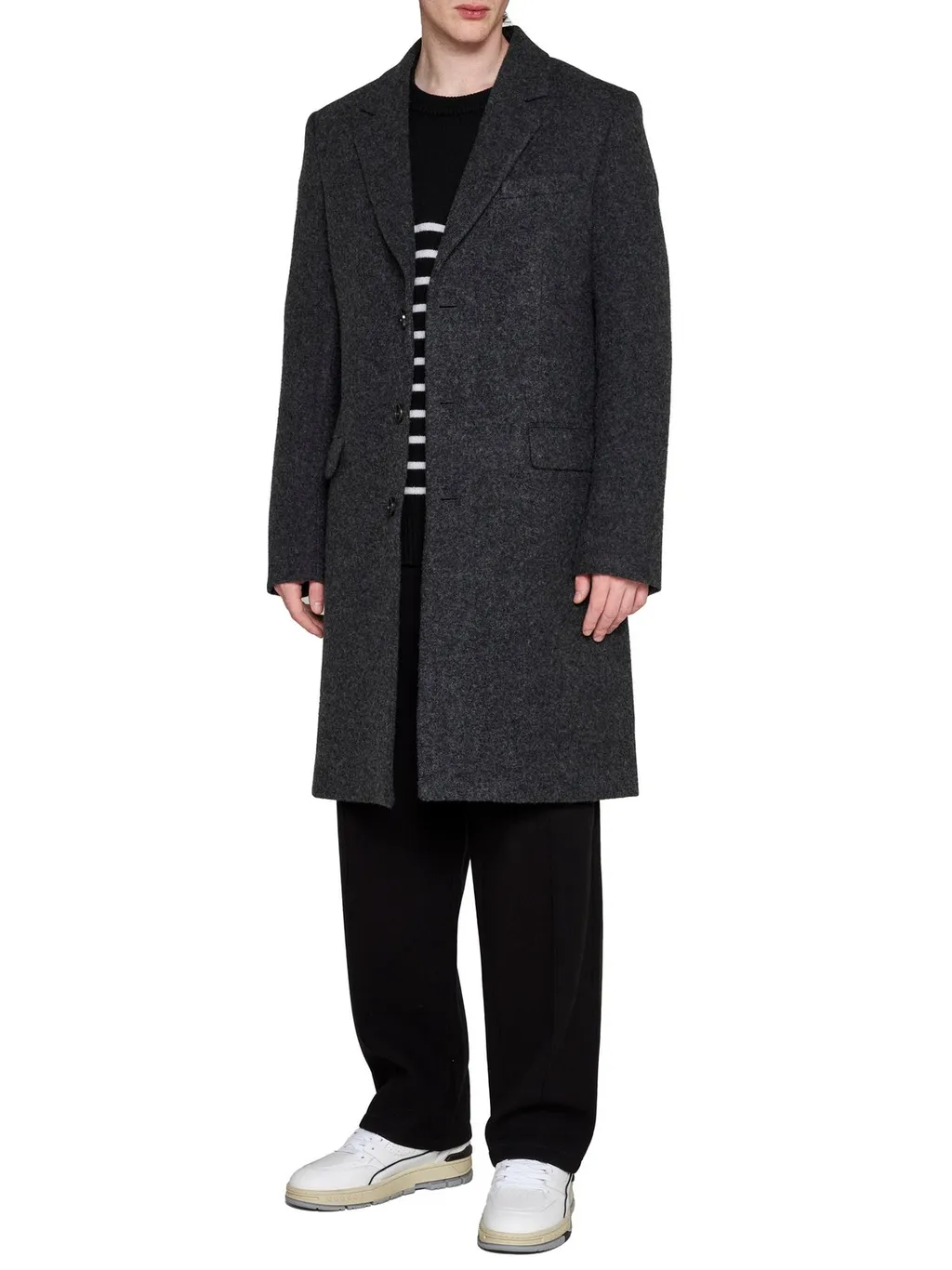 Single-Breasted Midi Coat