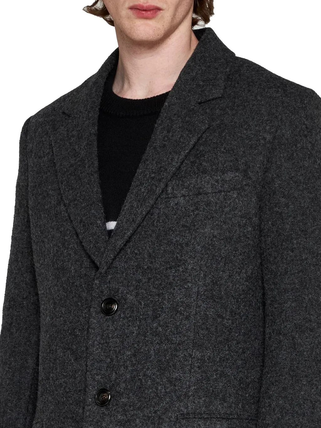 Single-Breasted Midi Coat