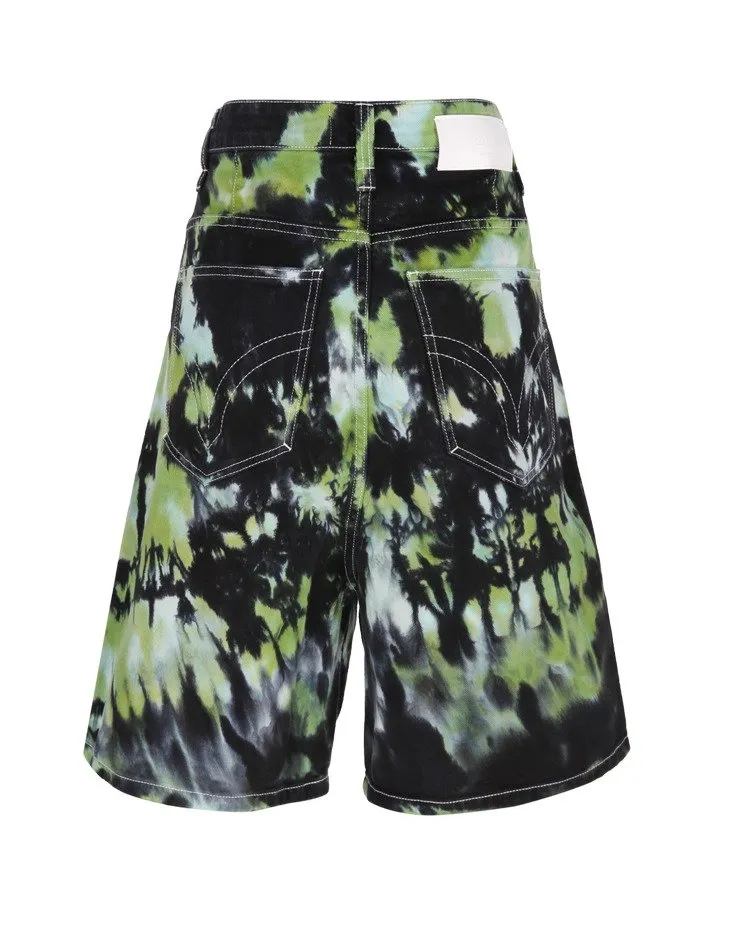 Tie-Dyed Bermuda Shorts