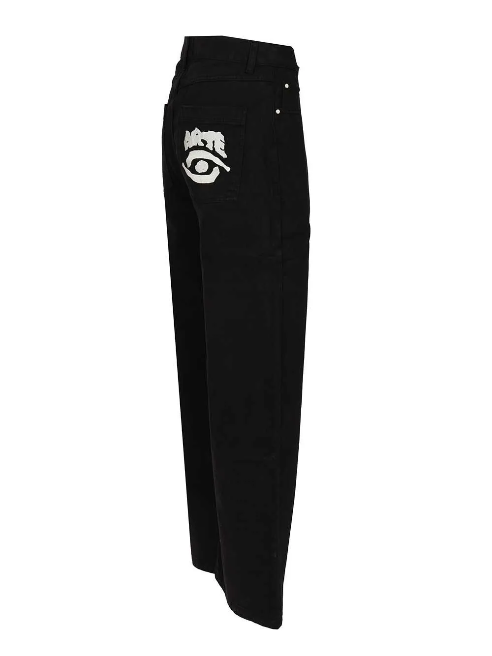 Embroidered Tapered Jeans