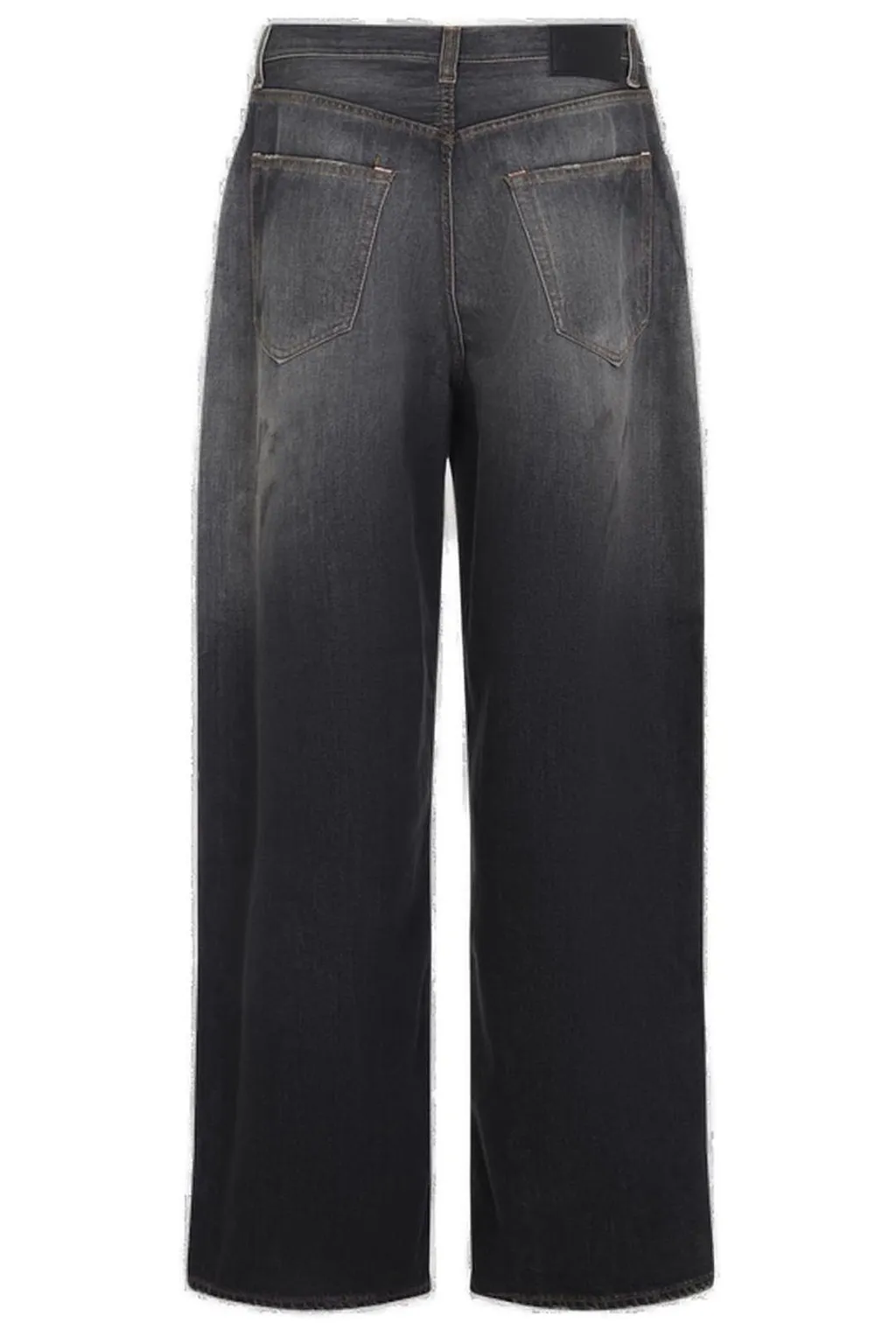 Logo Patch Wide-Leg Jeans