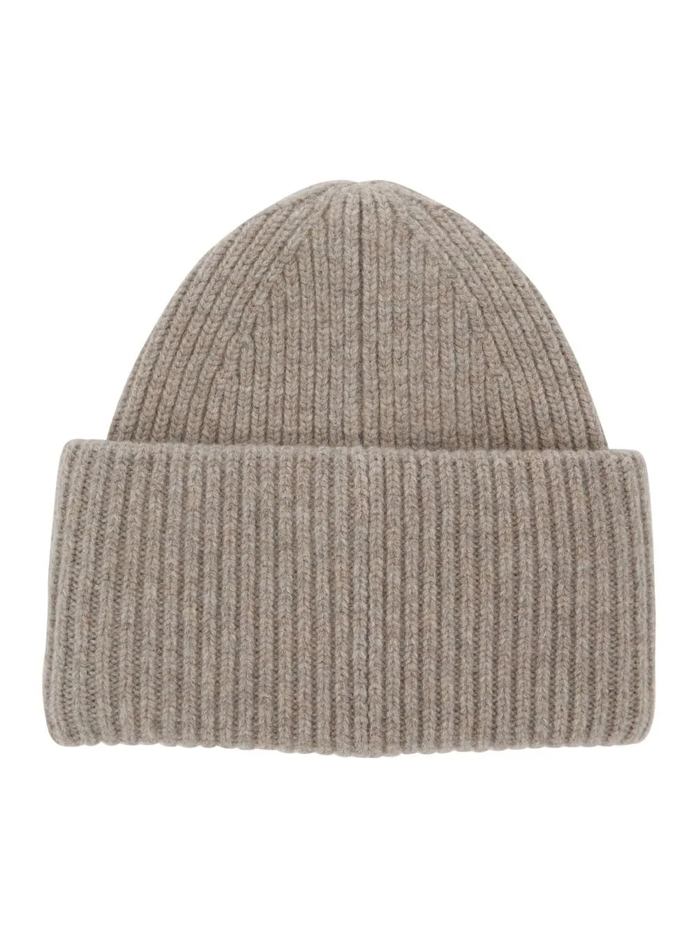 Face Patch Ribbed Beanie