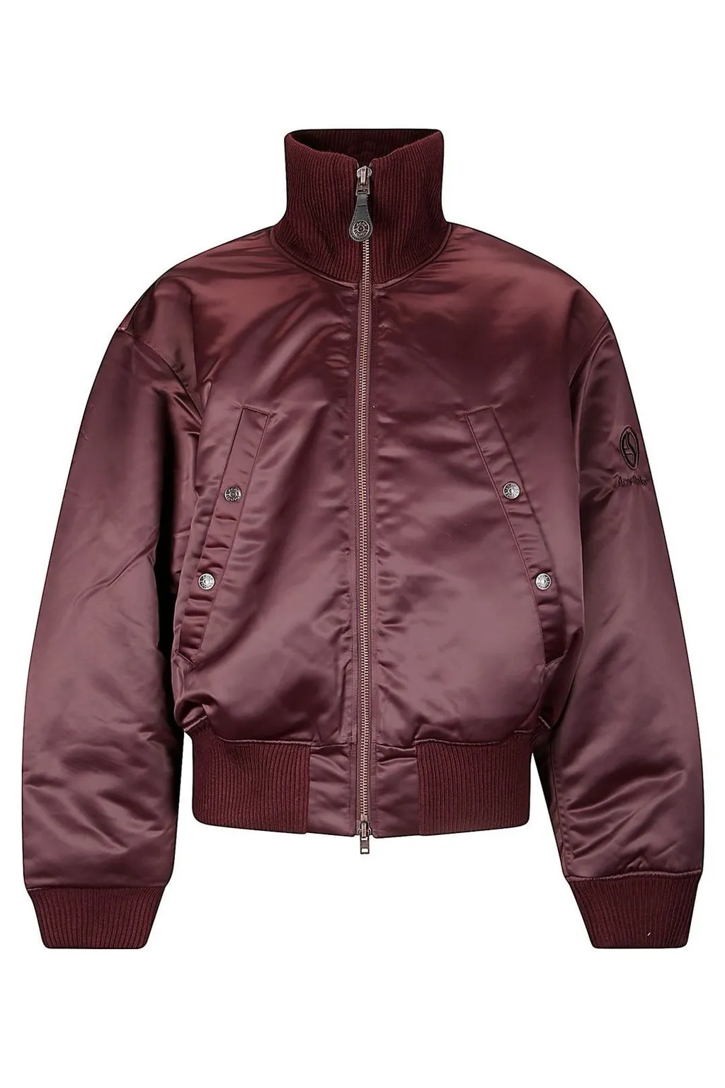 Logo Embroidered Zipped Bomber Jacket