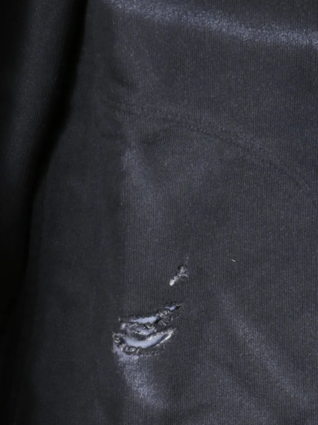 Logo Detailed Distressed Hoodie
