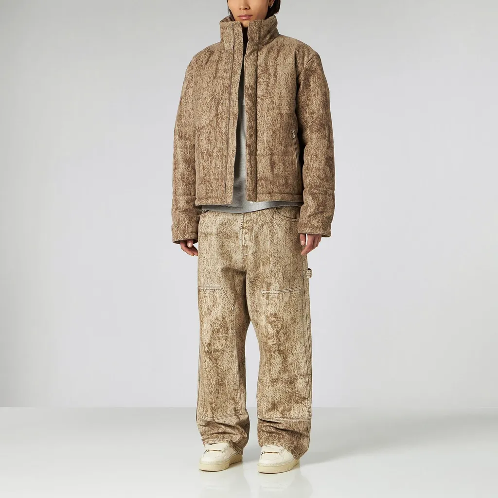 Textured High-Neck Coat