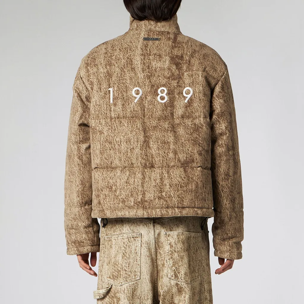 Textured High-Neck Coat
