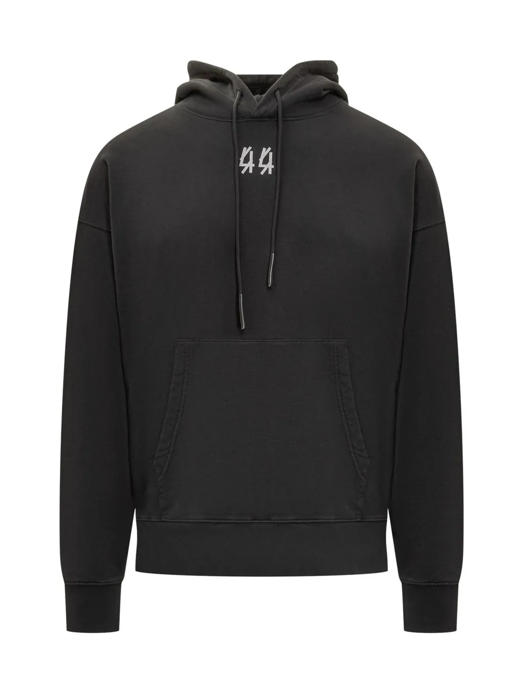 Faded Graphic Print Drawstring Hoodie