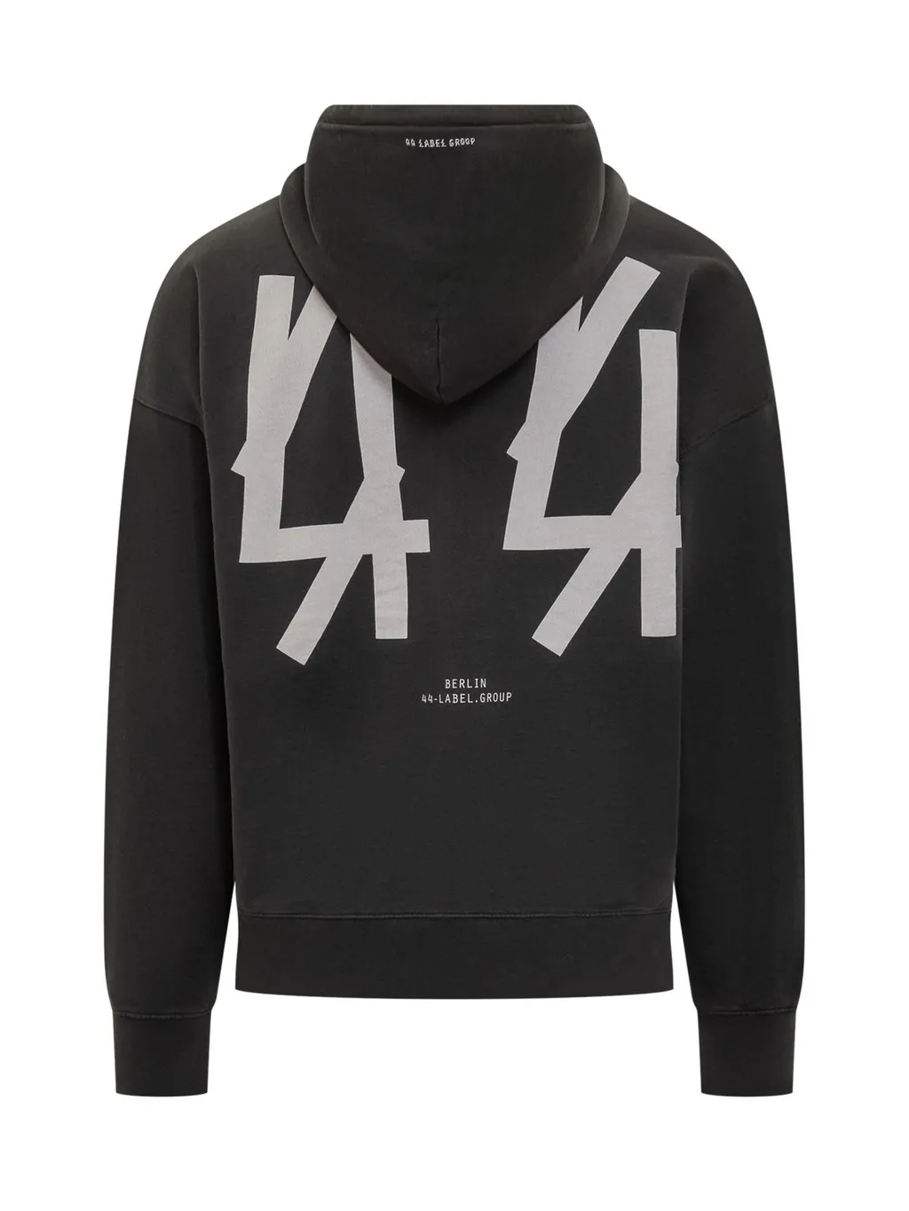 Faded Graphic Print Drawstring Hoodie