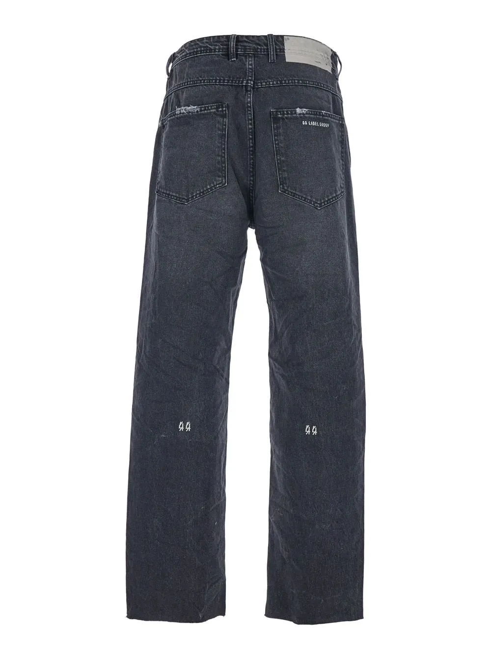 Embroidered Straight-Leg Jeans