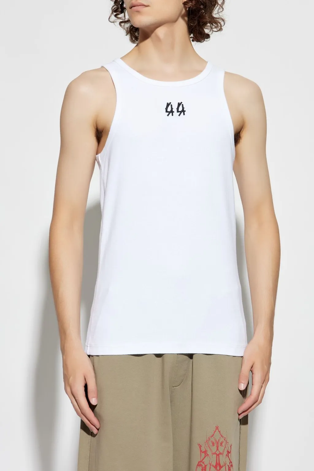 Logo Printed Crewneck Tank Top