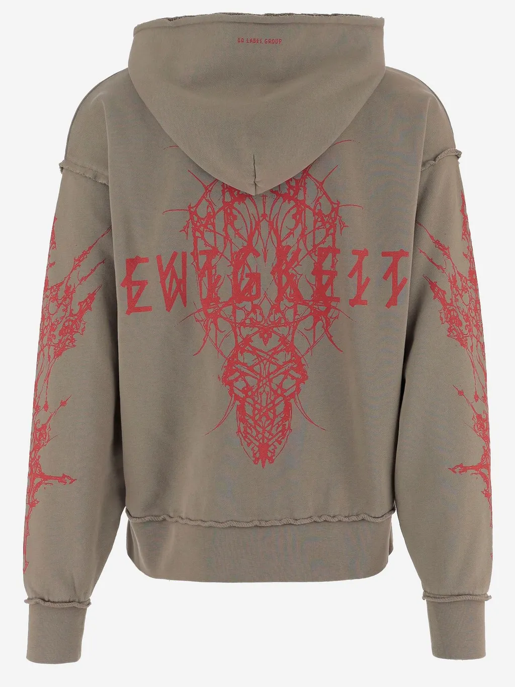 Graphic Zip-Up Sweater