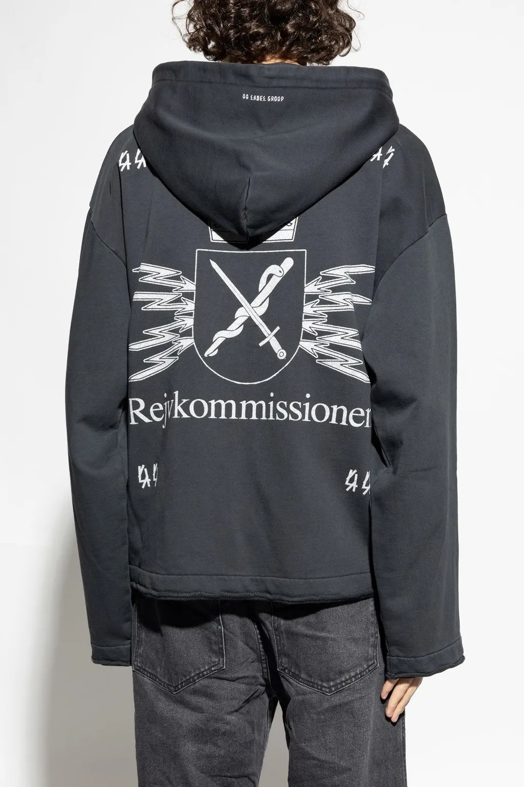 Graphic Zip-Up Sweater