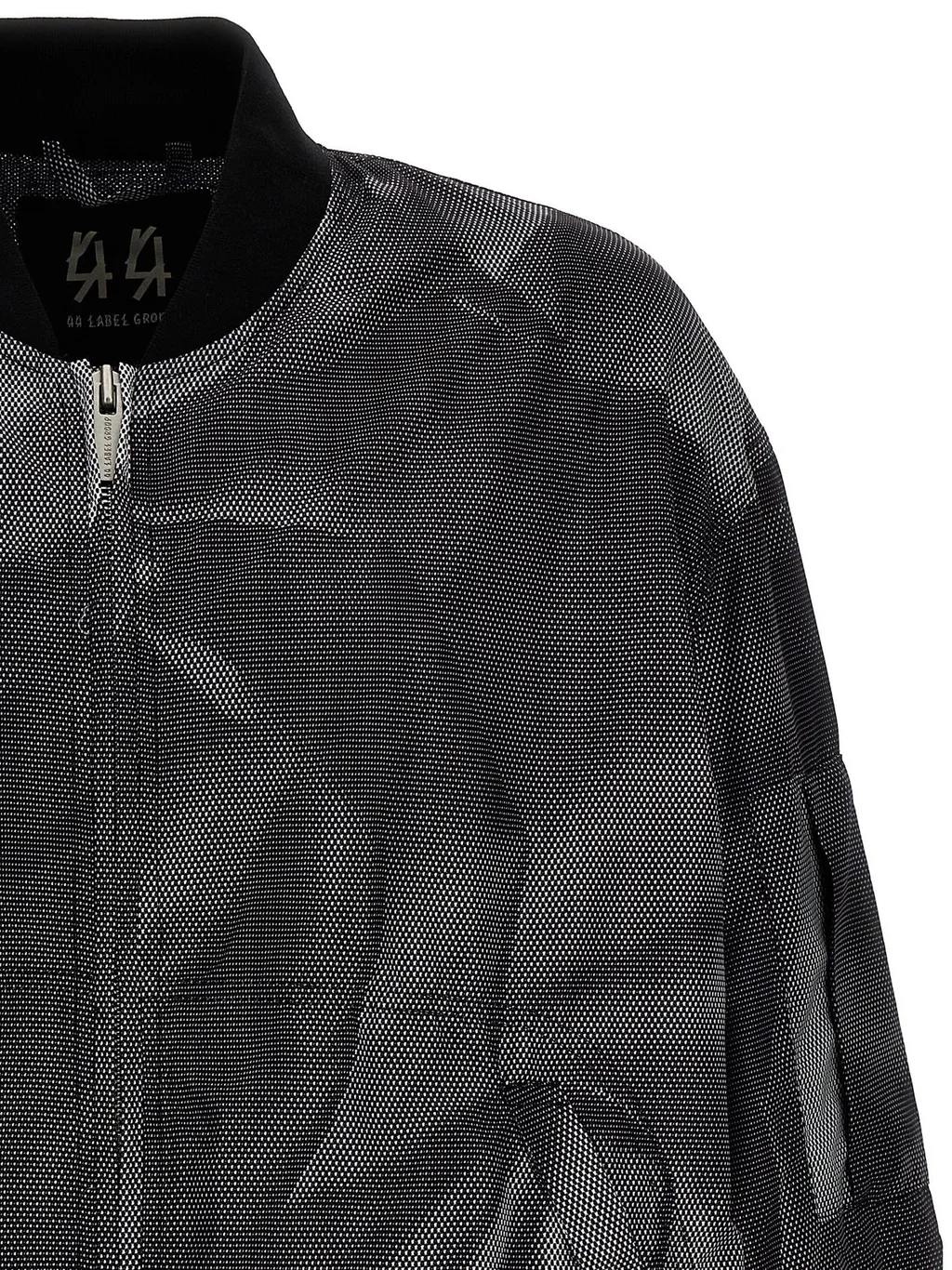 Crinkle Zip-Up Bomber Jacket