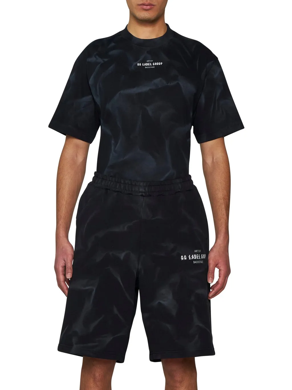 Logo-Printed Faded-Effect Bermuda Shorts