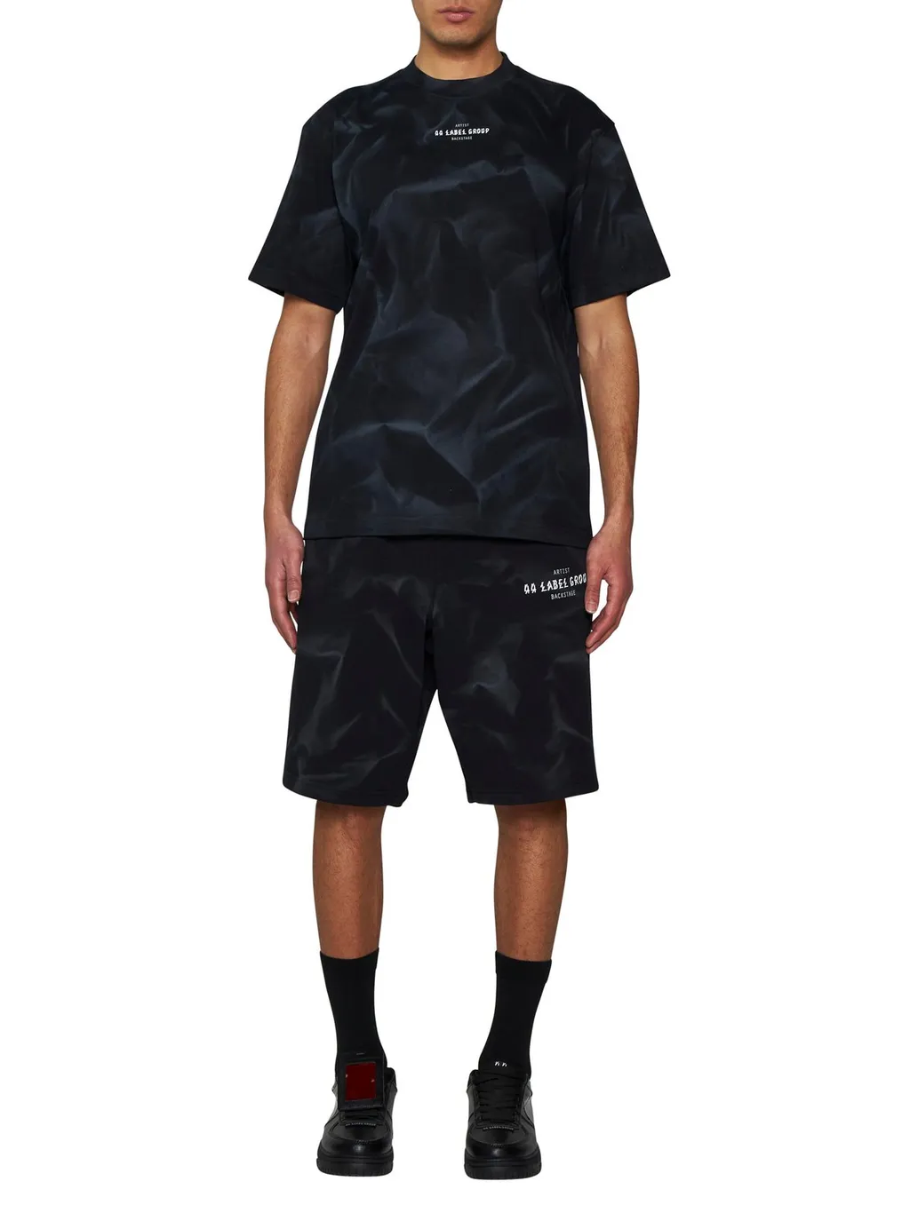 Logo-Printed Faded-Effect Bermuda Shorts