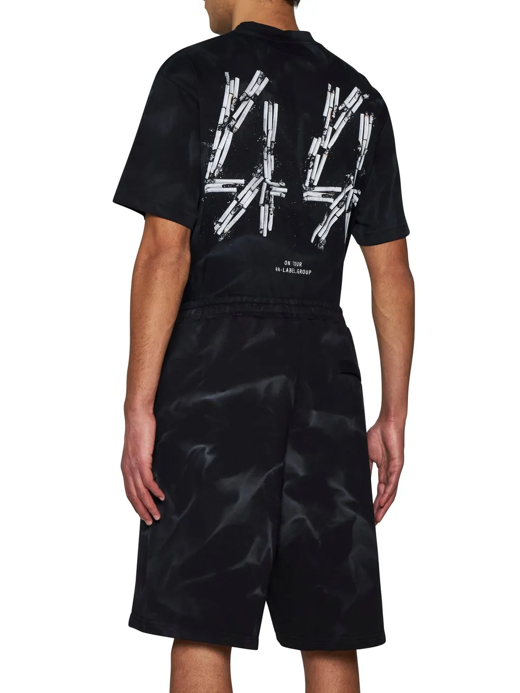 Logo-Printed Faded-Effect Bermuda Shorts