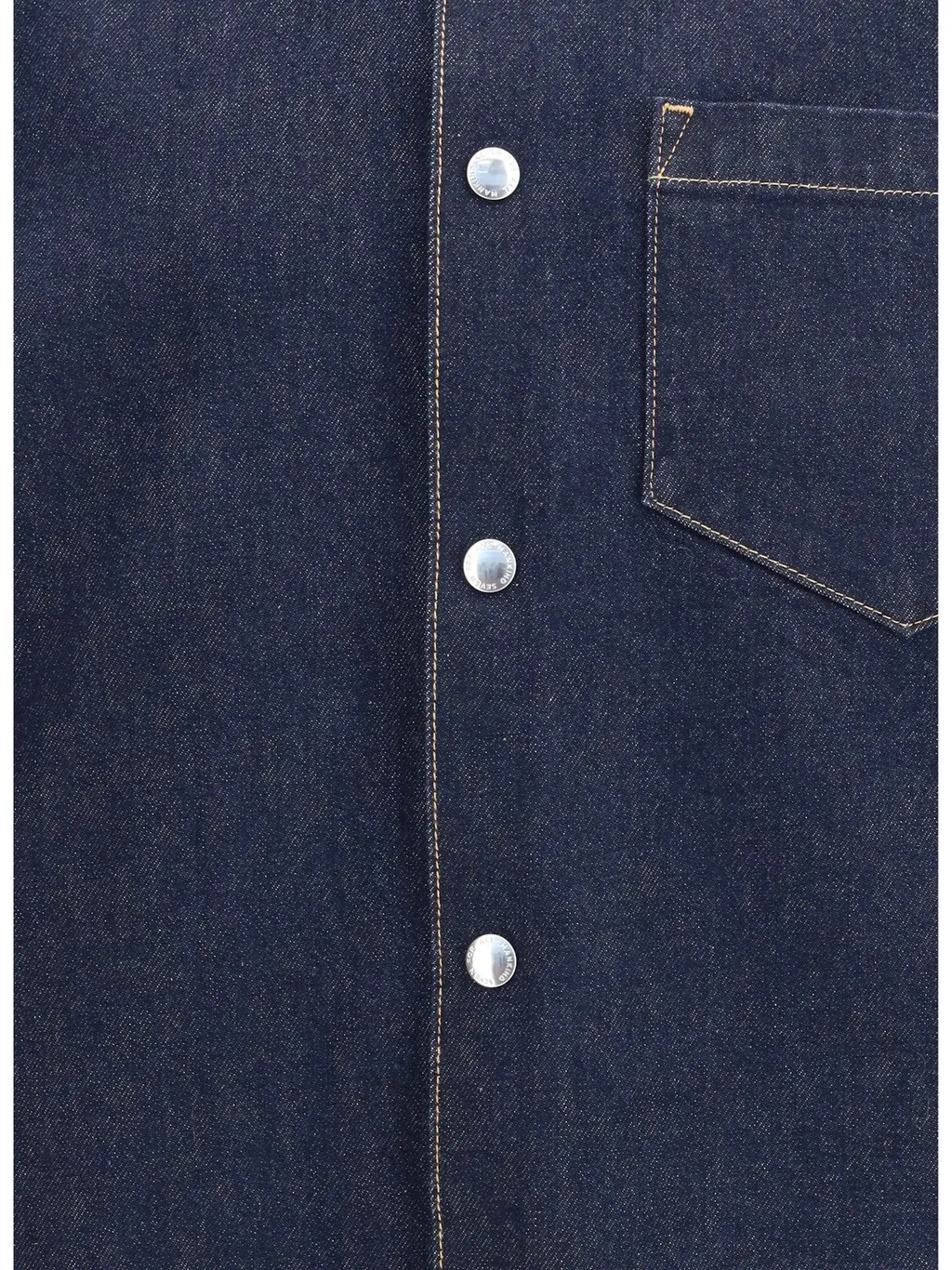 Snap-Closure Denim Shirt