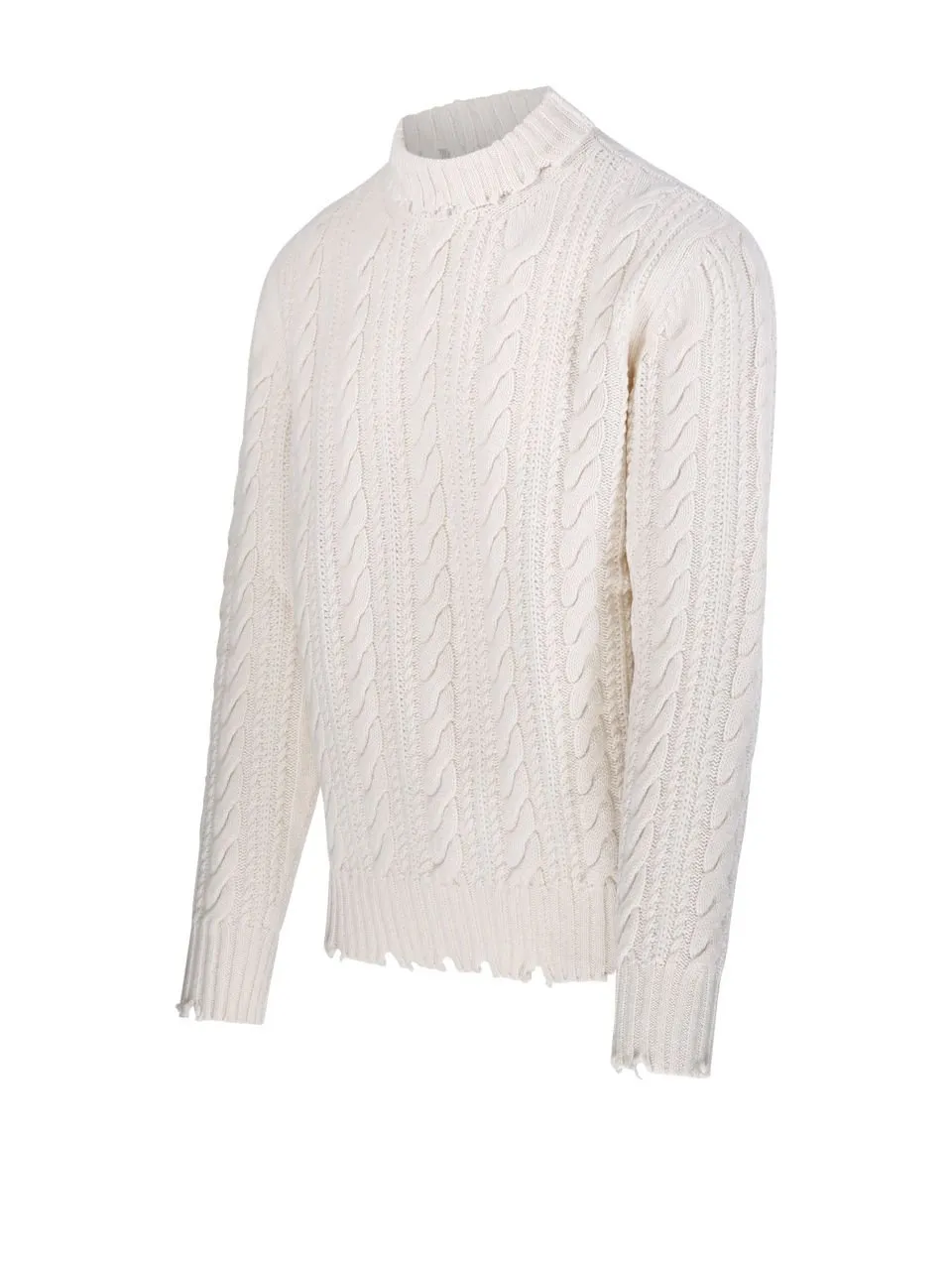 Cable-Knit Turtleneck Sweater