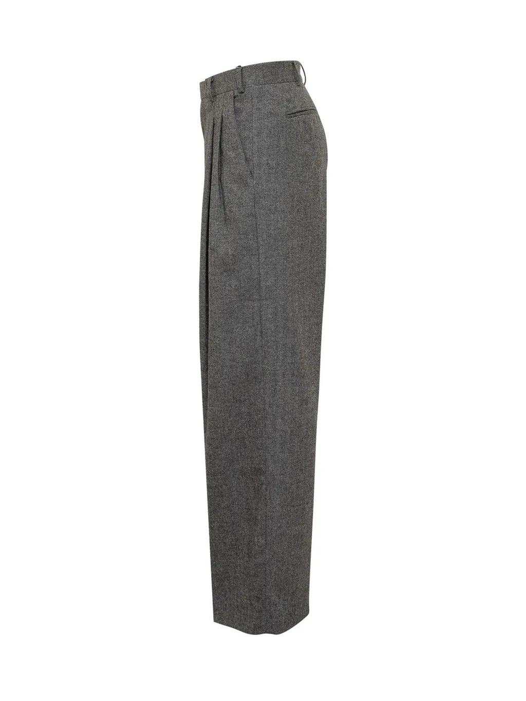 Wool Pleated Pants