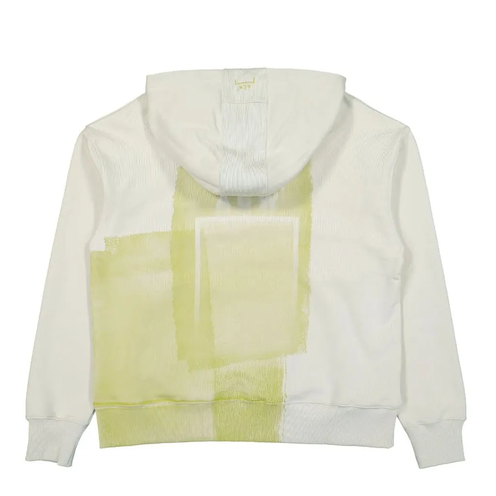 Abstract-Print Long Sleeved Hoodie