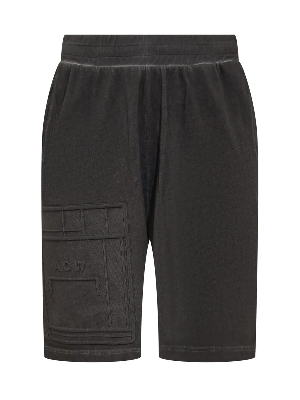 Logo Debossed Straight Leg Shorts