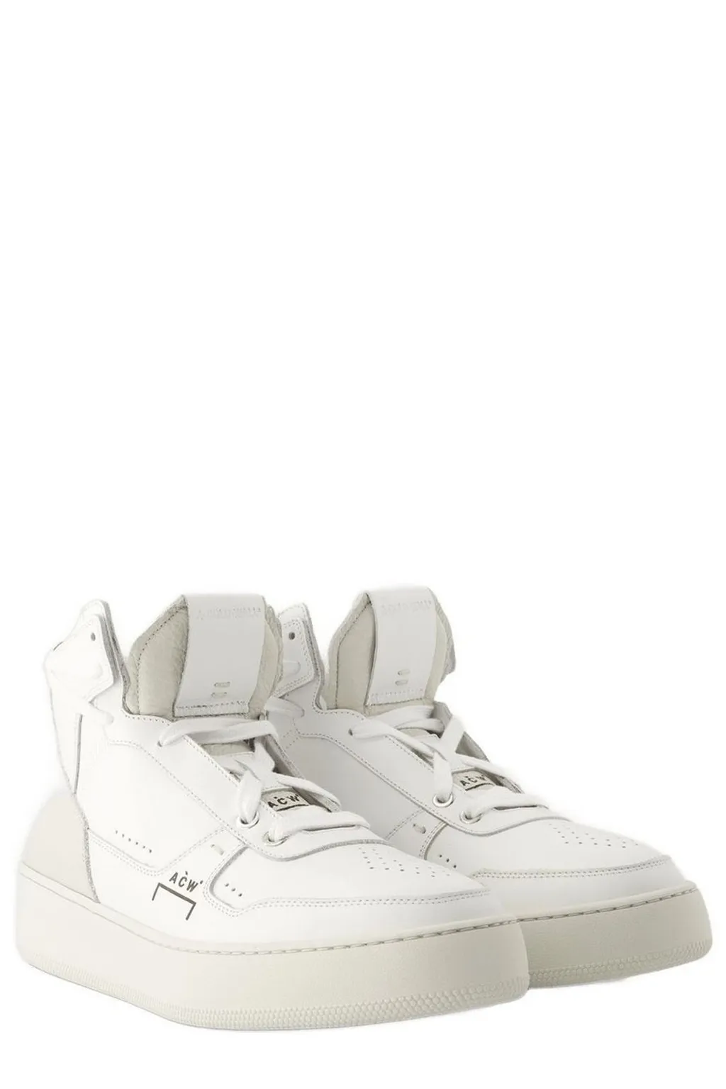 Panelled Hi-Top Sneakers