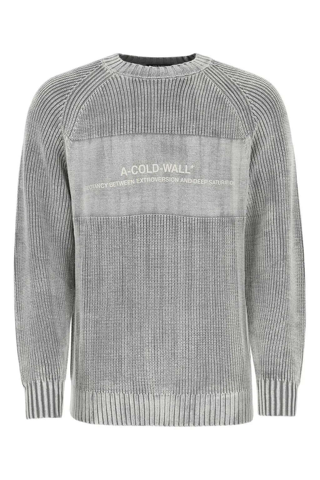 Ribbed-Knit Crewneck Sweater