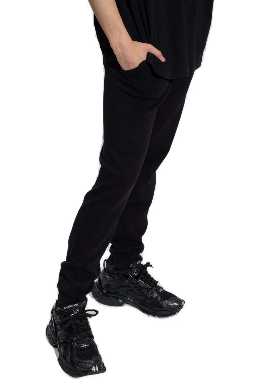 Logo Patch Panelled Sweatpants