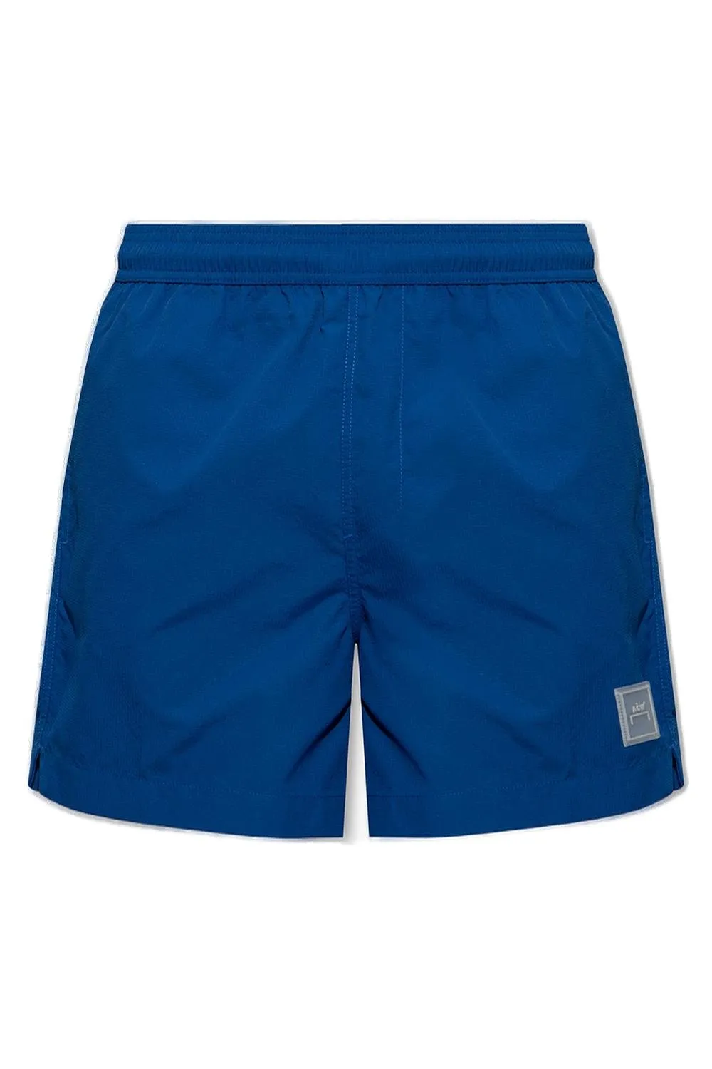 Elasticated Waistband Logo Patch Swim Shorts