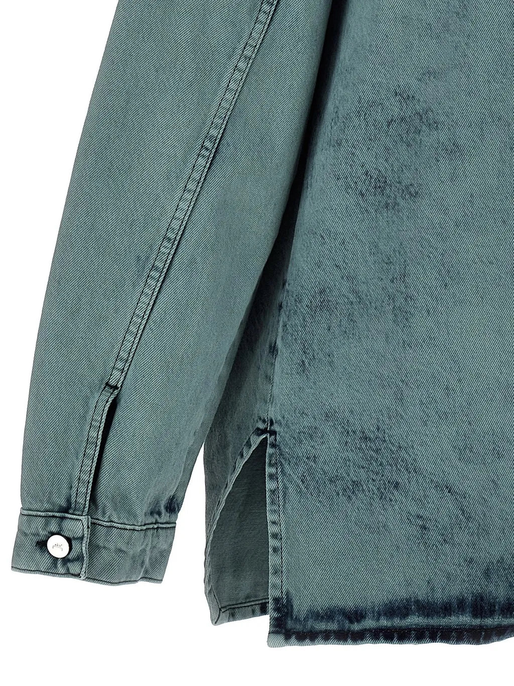 Logo Print Denim Shirt