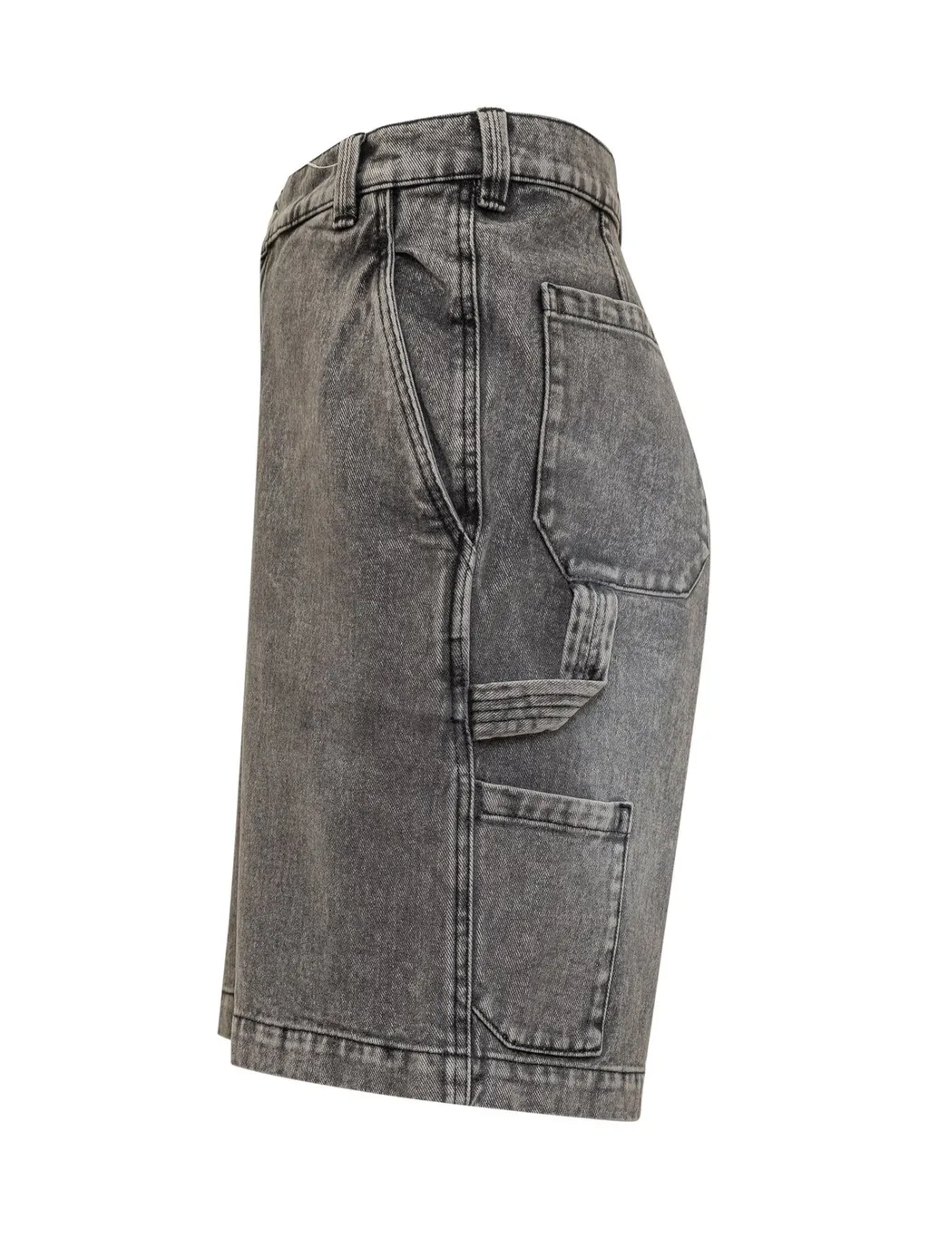 Utility Denim Shorts